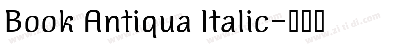 Book Antiqua Italic字体转换
